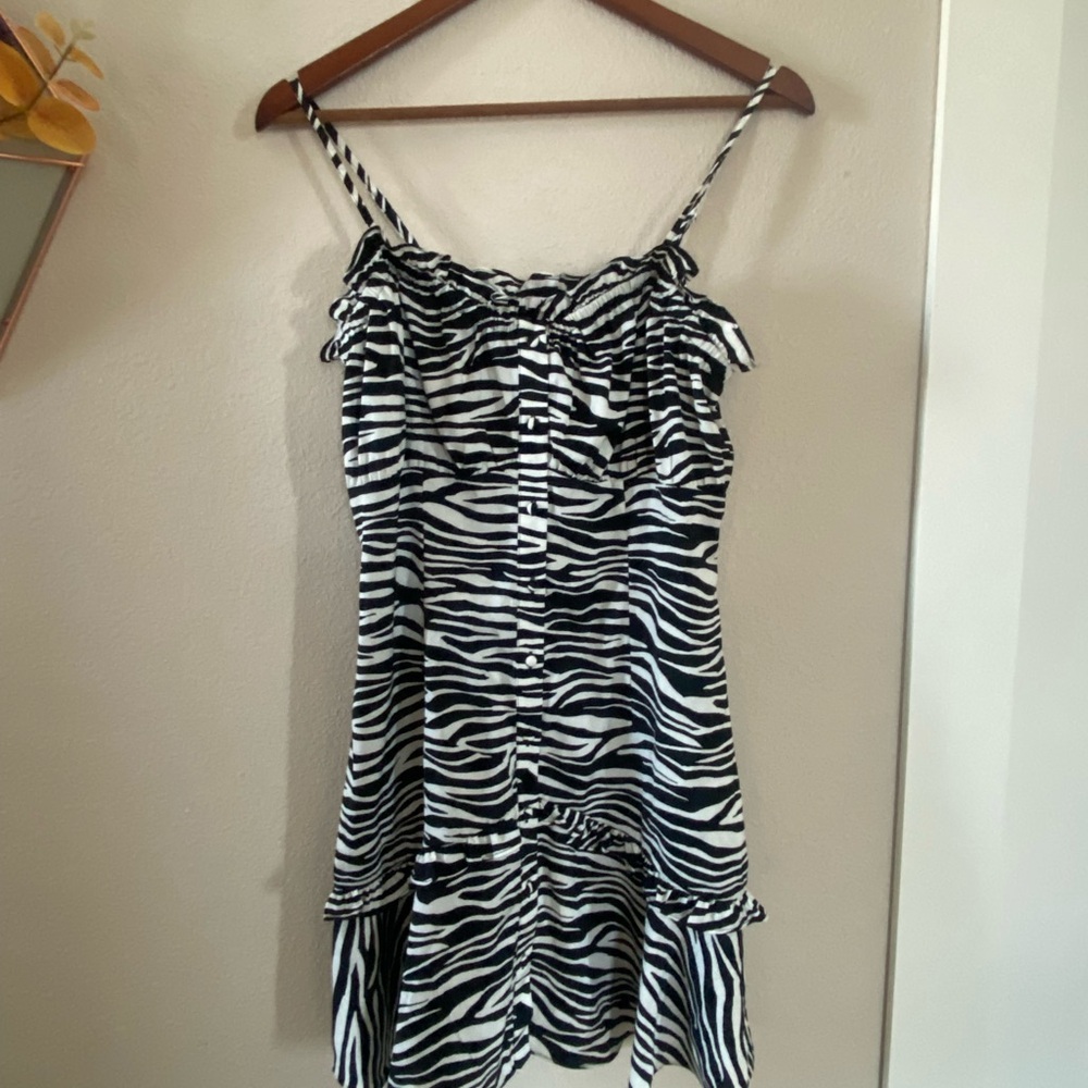 Bar III Zebra Print Mini Dress